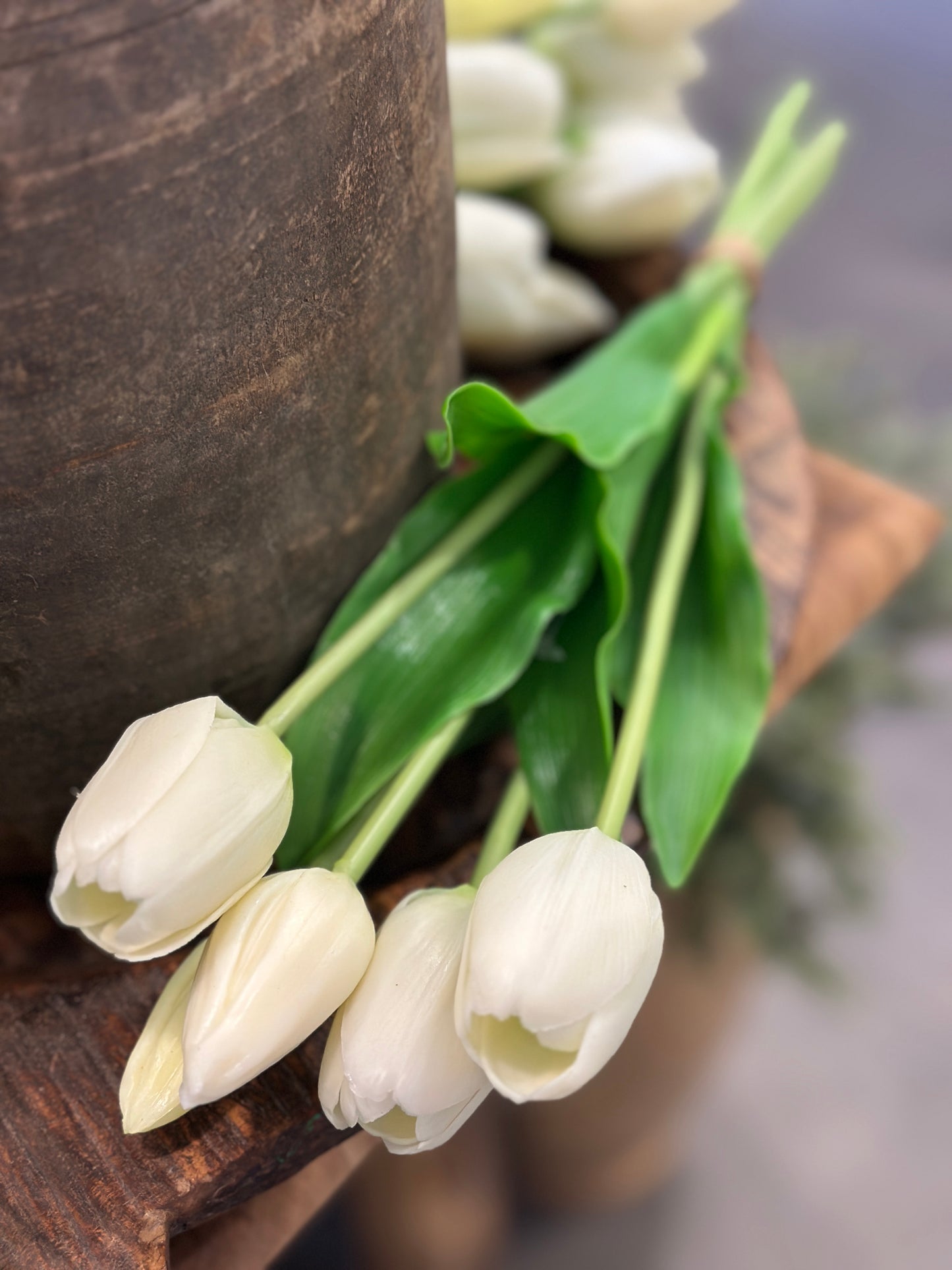 Tulpen, Bund 5Stück, Künstlicht