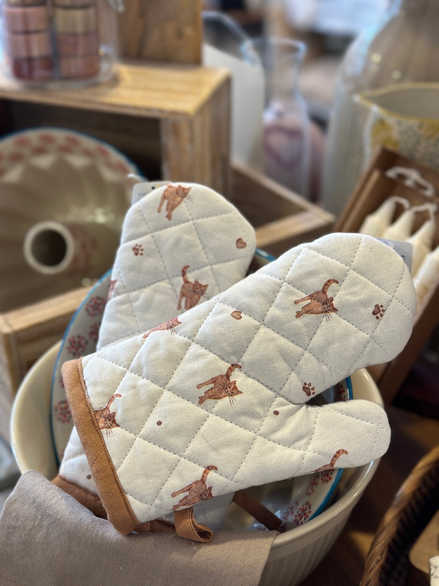 Handschuh/ Backhandschuh mit 🐈 Motiv, für Kinder