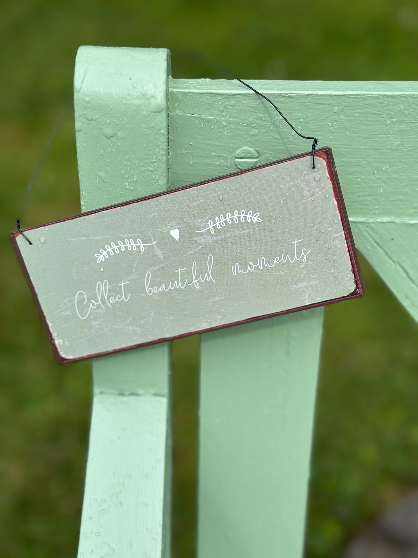 Schild, Collect beautiful moments