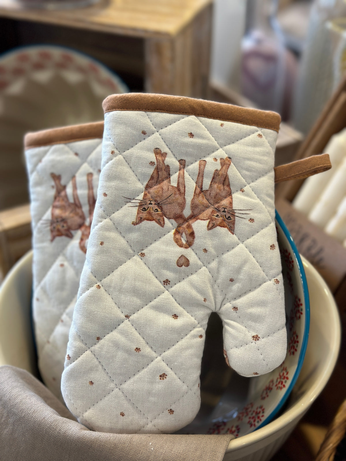 Handschuh/ Backhandschuh mit 🐈 Motiv, für Kinder