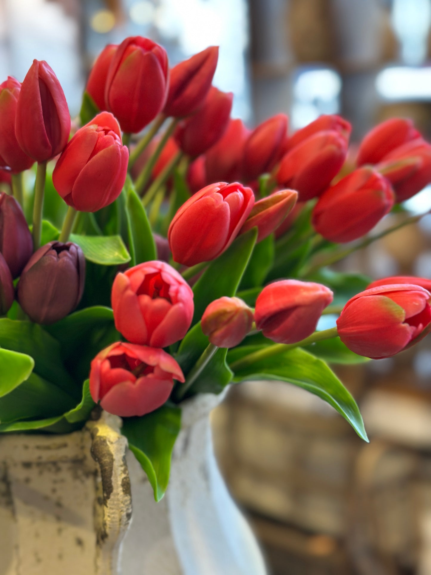 Tulpen Bund 5Stück, Künstlich