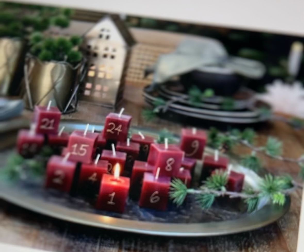 Kerzen, Adventskerzen rot