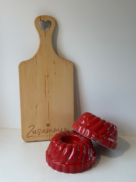 Teelichthalter / Kerzenhalter aus Keramik rot, Shabby
