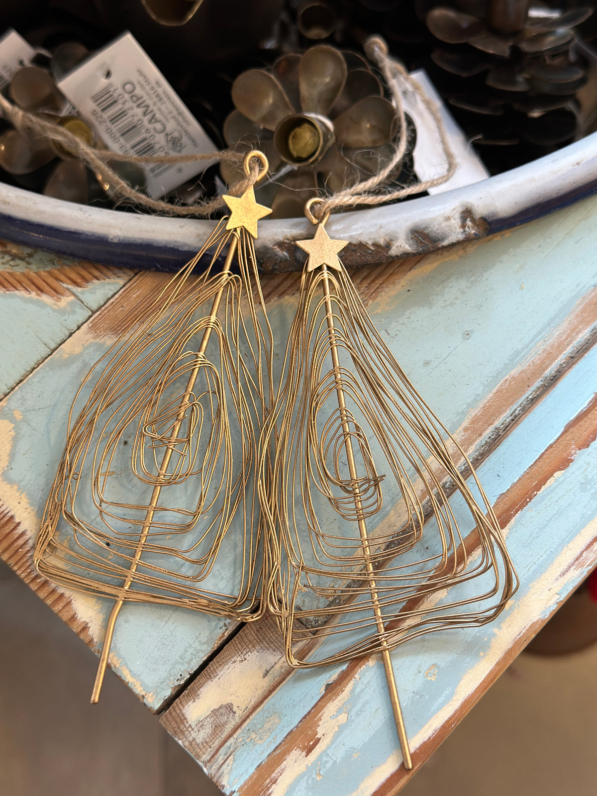 Kleiner Baum zum hängen, gold aus Metall