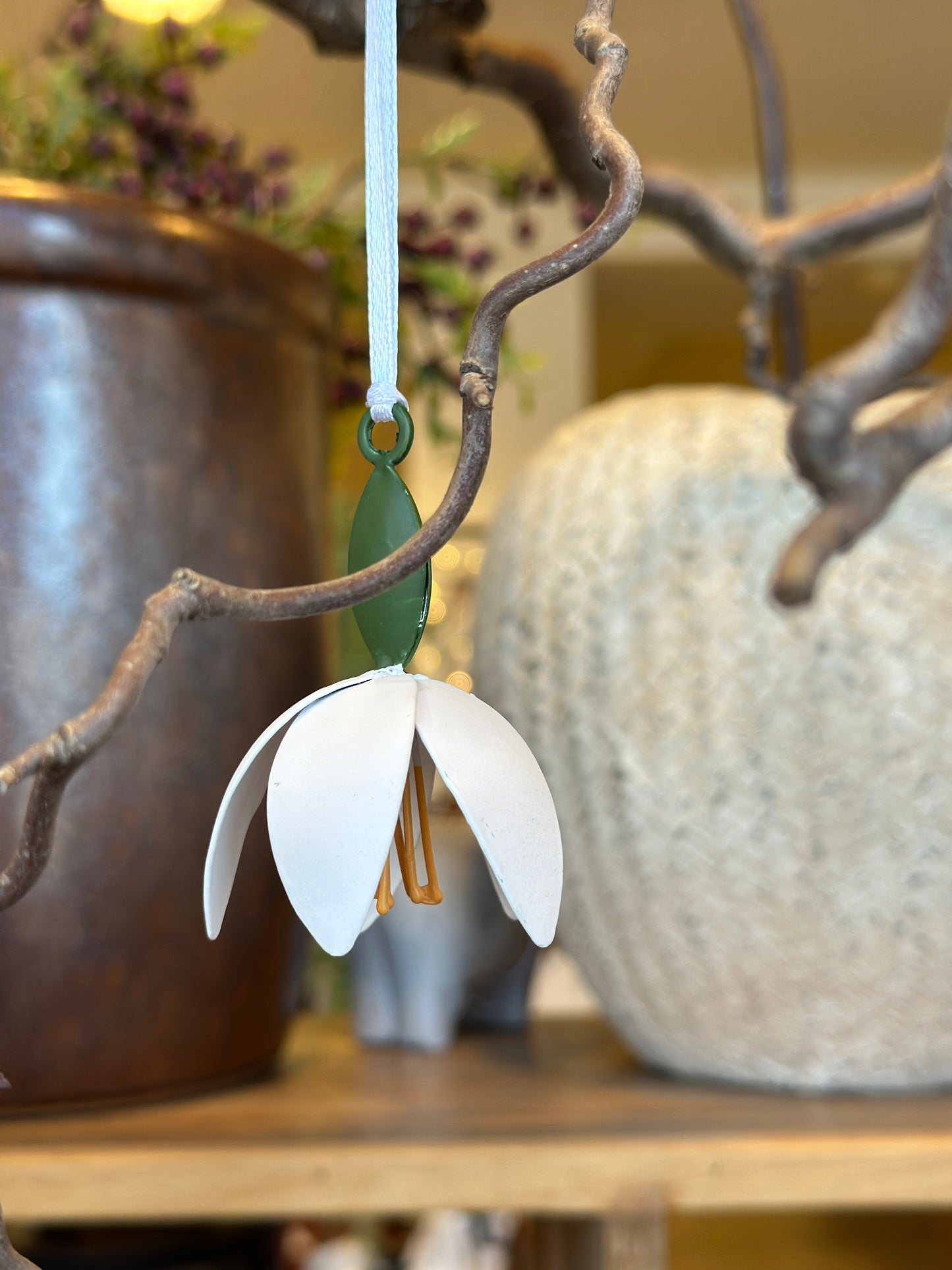 Blume/ Schneeglöckchen aus Metall