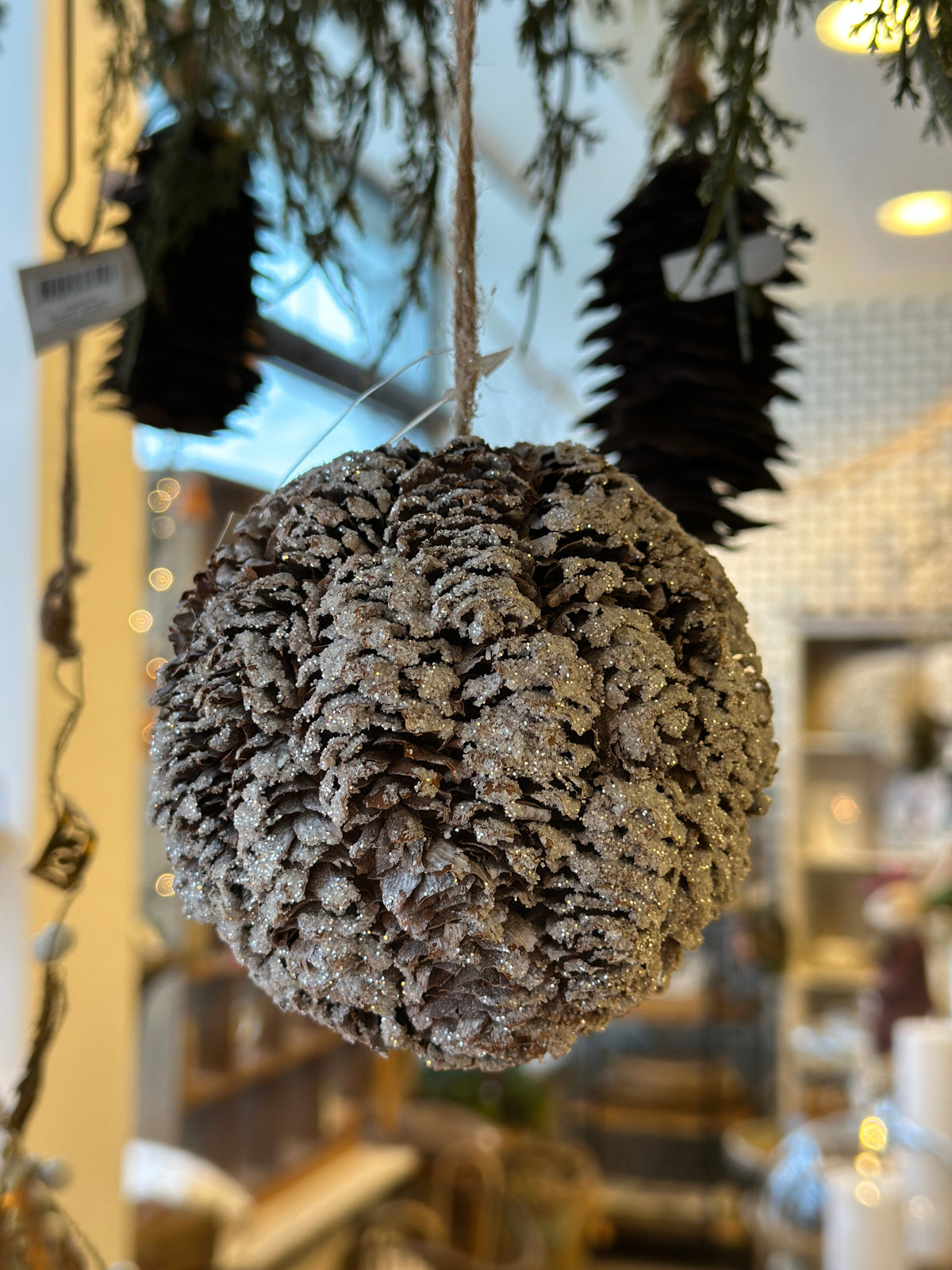 Zapfen Kugel, Glitzer/ Schnee ❄️